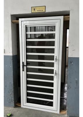 Customized Jalousie Aluminum Frame Tempered Glass Louver Adjustable Louver With Security Bar Outside Shutters Doors