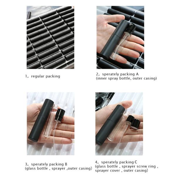 Бутылка брызг роскошного перемещения атомизатора духов 8ml духов мини портативного refillable косметическая