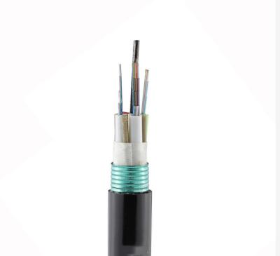 Ribbon Loose Tube PBT Direct Buried Fiber Optic Cable 24 Core GYDTA53