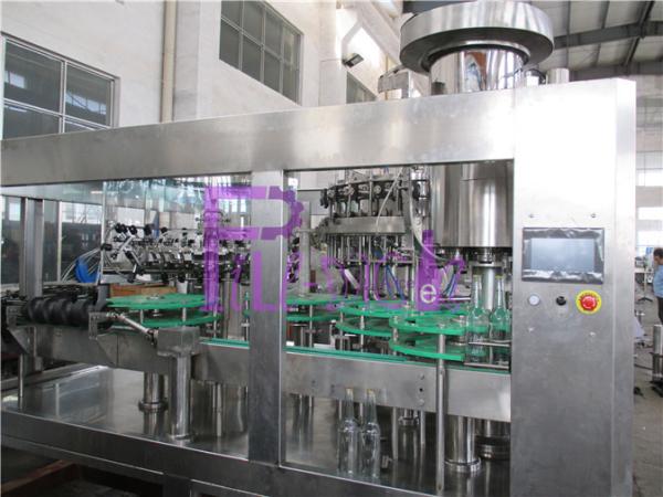 High Speed Beer Filling Machine Glass Bottle Filler Equipment , Balanced Pressure