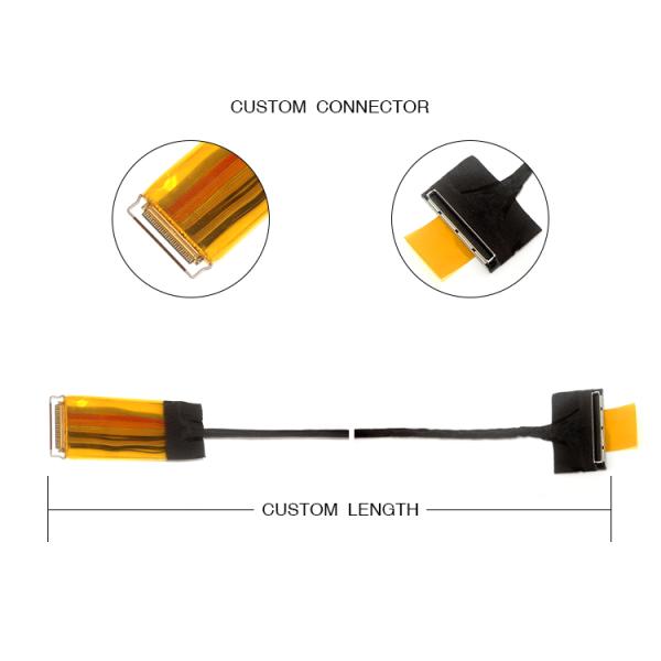 Edp Lvds тангажа 50AWG 0.5mm привязывает Pin 20454-030t Jae Fi-D44c2-E  30