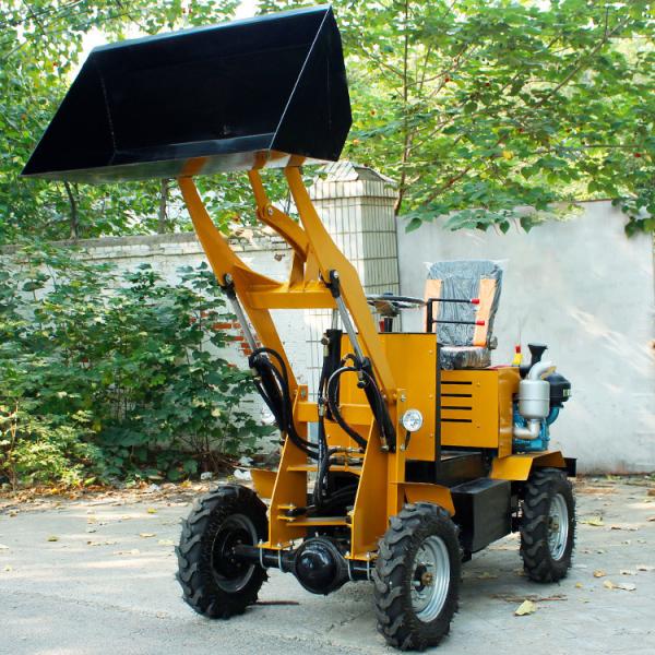 Electric Start 1000kg Hydraulic Backhoe Loader Mini Front End Loader With Back Hoe