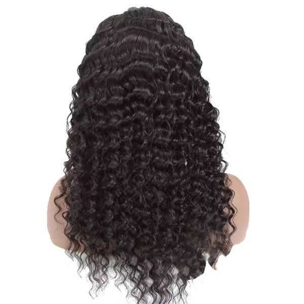Deep Wave Raw Curly Human Hair Wigs for Black Women Small/Large/Average Size 8-32inch