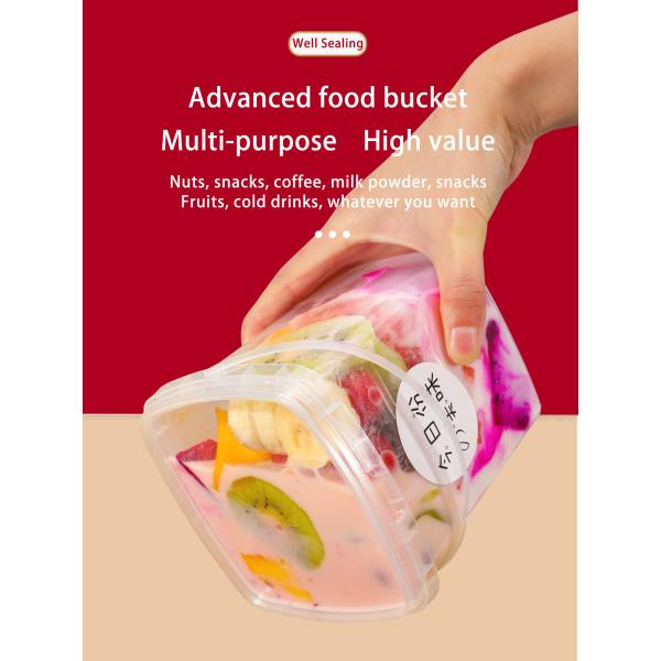 Бутылка прозрачные пластиковые белковые ванны пузыри еда с PP крышкой настраиваемая логотип упаковки