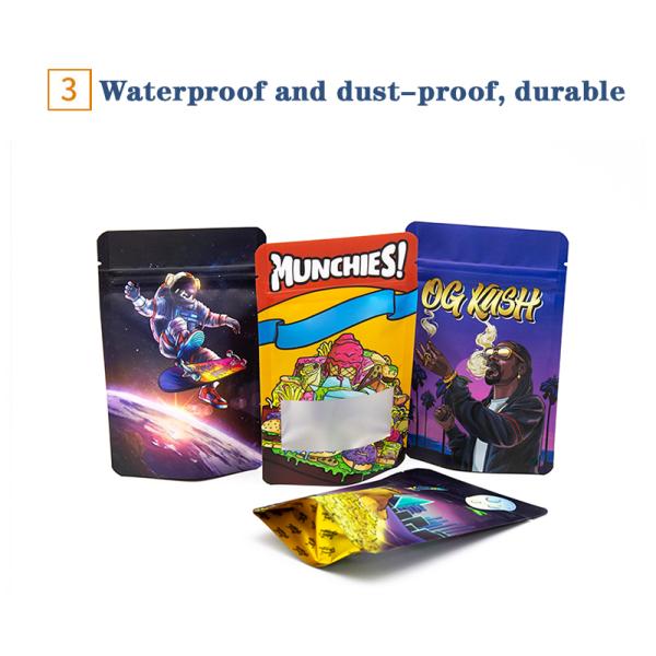 Eco Friendly Recyclable 3 Side Seal Pouch Plastic Zipper Bag Recycling Mylar Bags