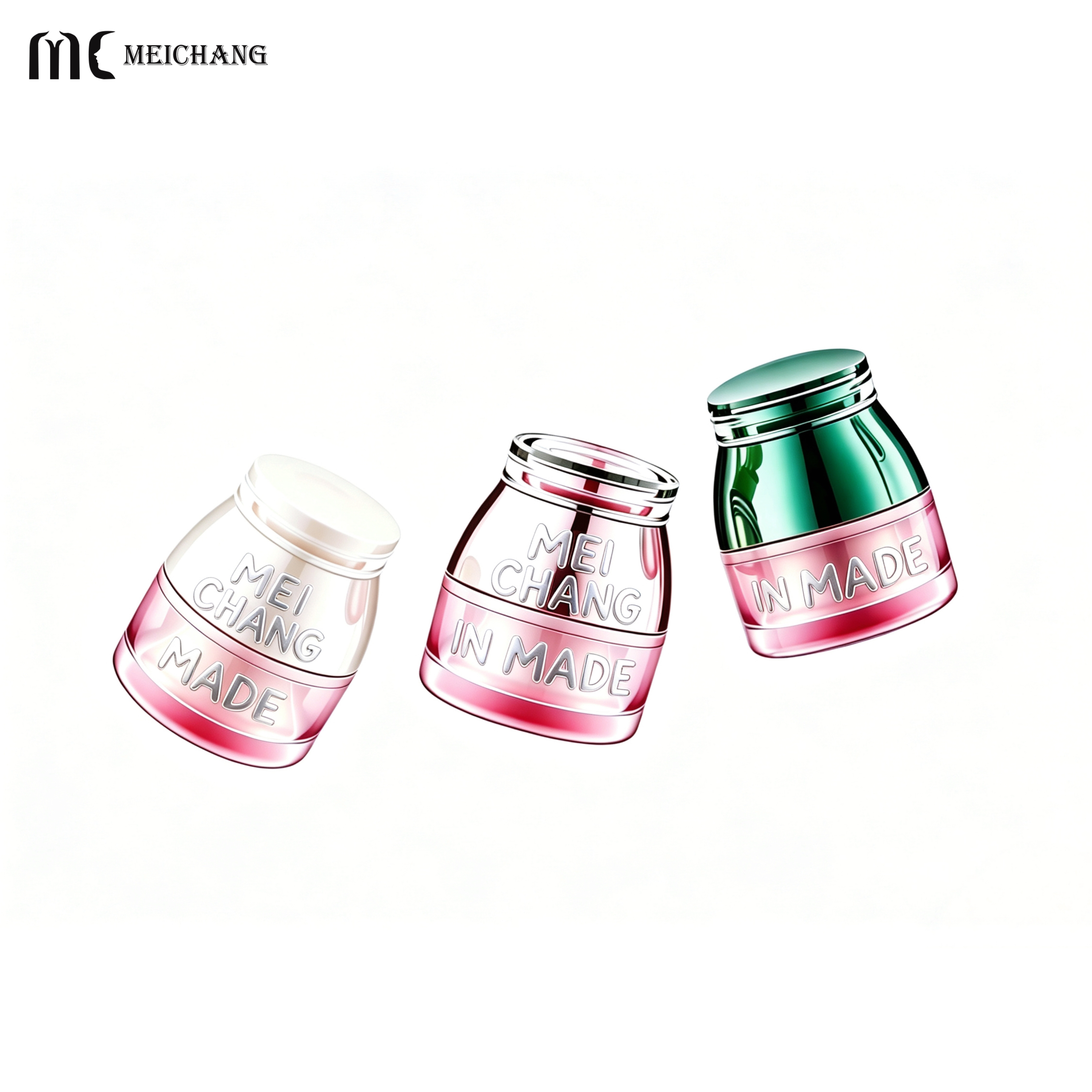 30g/50g/40ml/80ml/100ml Luxury Vacuum Metallized Light-Barrier Glass Skincare Packaging Set with Lotion Pump Bottle & Cream Jar (MC-328)