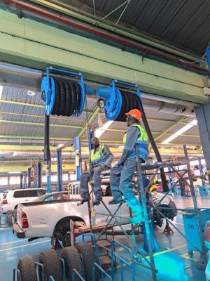 AA4C Dust Extraction Exhaust Fume Extraction Systems Weld Fume Extraction Motorized Up/Down 8M Pipe
