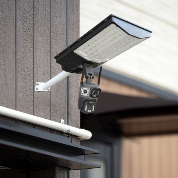 LED Solar Street Light With 4G Remote Monitoring 1080P Camera for Municipal Roads