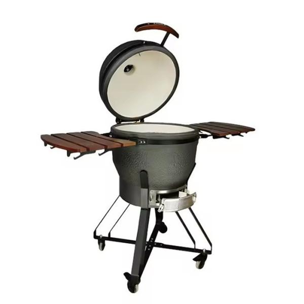 Outdoor Gray Ceramic Bbq Grill Backyard High-End Camping Cooking Stove