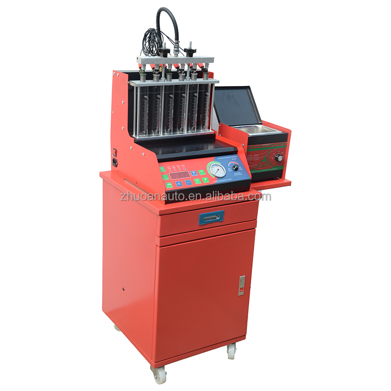 Automotive 6 Cylinders Fuel Injection Nozzle Cleaning Machine 50Hz Split Design