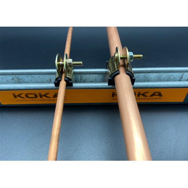 Нержавеющая сталь струбцины трубы проводника струбцин валика стойки швеллерного сечения золота TPE