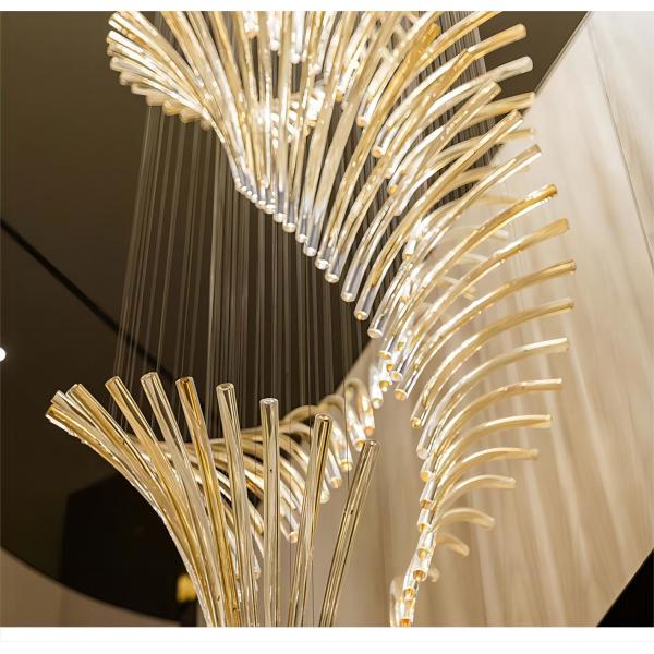 OEM ODM Европейский дизайнерский стиль освещение длинное стекло подвесный свет 3000K