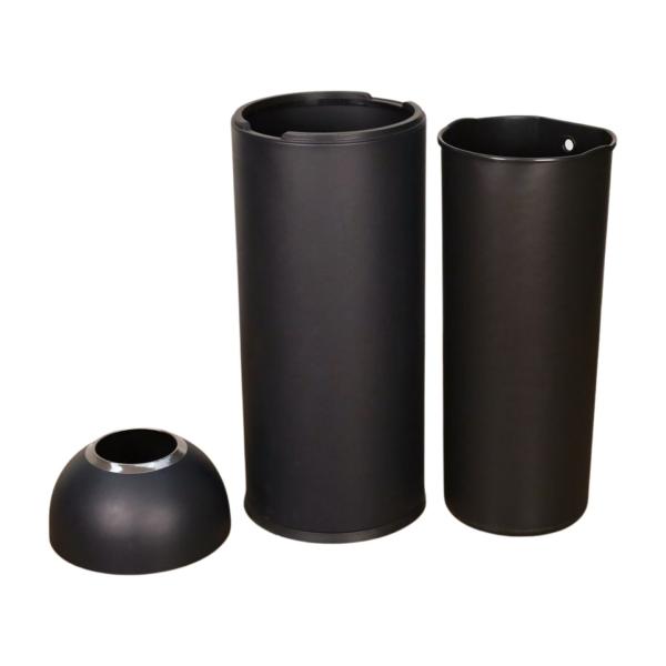 Commercial Round Stainless Steel Bullet Bins for Coffee Shops Large Capacity Colours Metal Bins