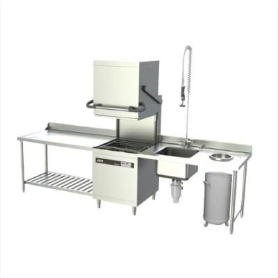 Máquina de lavagem de pratos de alta potência para cozinha Máquina de lavagem de pratos comercial para restaurante