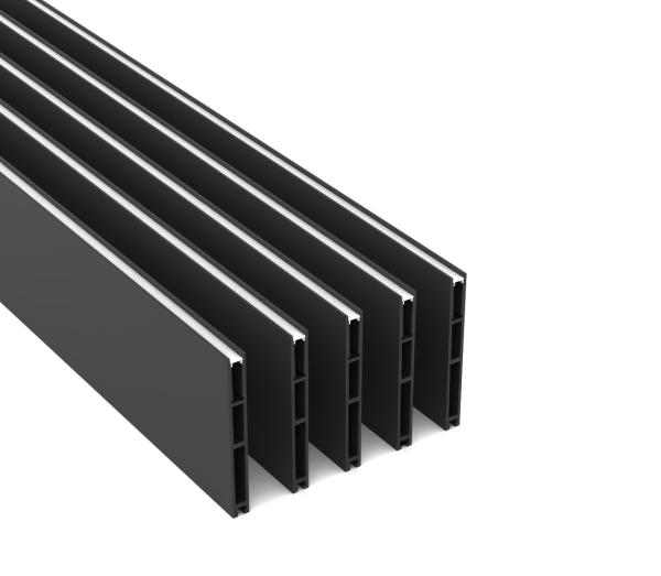 Linear Pendant Lighting Aluminum Extrusion Profile Black White Color