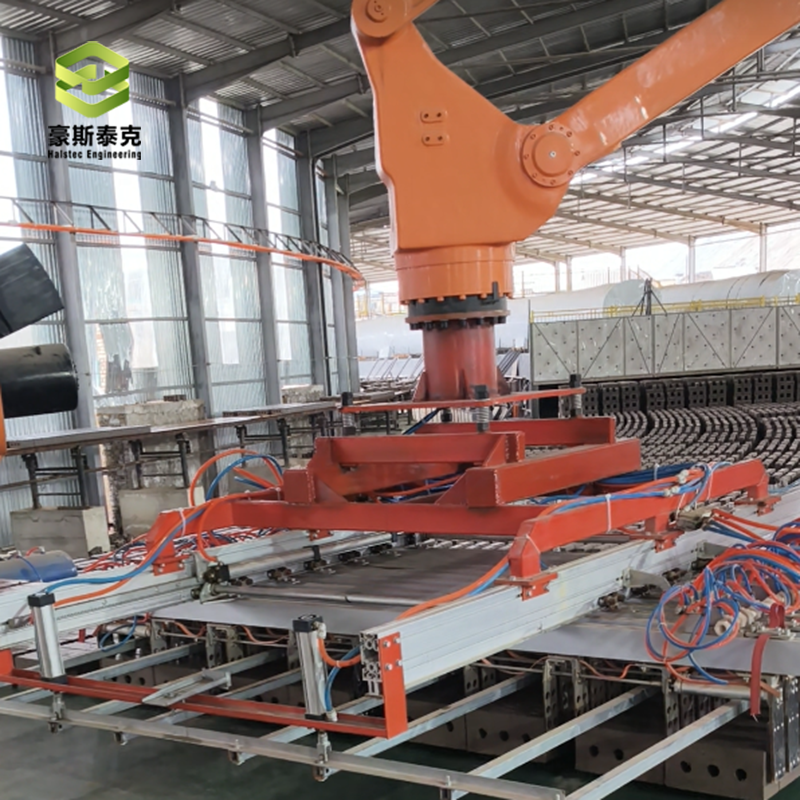 Robot stacking machine equipped with brick production technology aimed at delivering consistent and high volume output