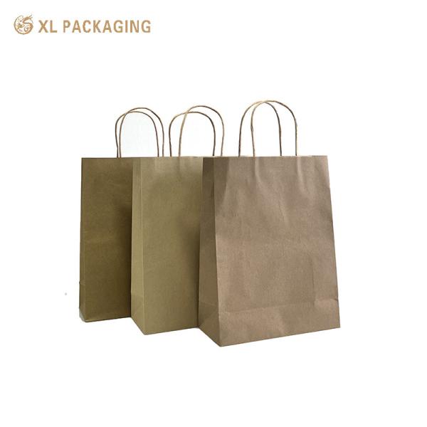 XL Packaging Custom Packaging Box Factory Printed Paper Gift Bags Recycle Paper Bag Kraft Paper High Quality Cosmetic Clothing Paper Box With Logo