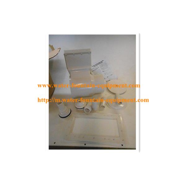 White ABS Wide Mouth Wall Skimmer Economic With Decrative Face Plate