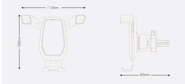 360 degree rotation air vent Car Phone Mount Holder for Car for Iphone 11 max pro cell phone