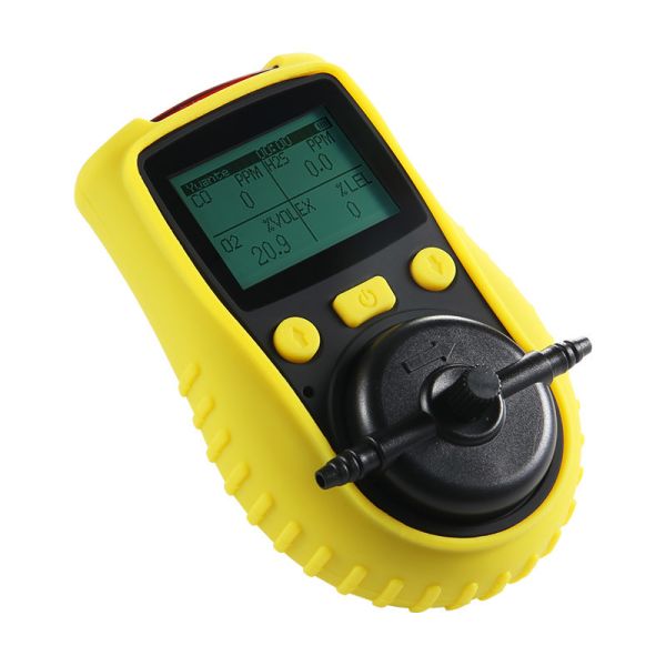 4 In 1 Portable Gas Detector with Electrochemical Sensor and IP65 Protection for Industrial Safety