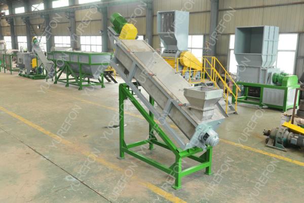 High Efficient Plastic Washing Recycling Machine With Multiple Hot Washing Tanks