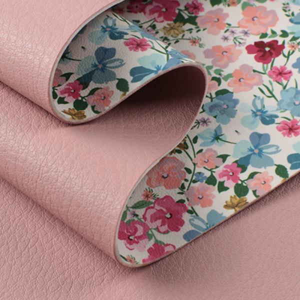 Semi PU Double Face Synthetic Leather 1.5mm Thick for Bags Shoes Upholstery