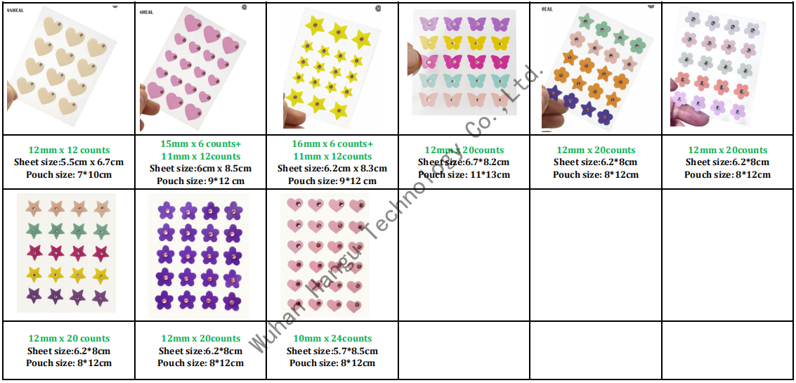 Diamond Hydrocolloid Acne Pimple Patch Removing Pimples Facial Care OEM Design