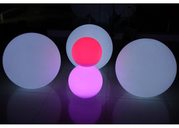 Floating Waterproof Led Light Furniture Glow Swimming Pool Ball 20cm Eco Friendly