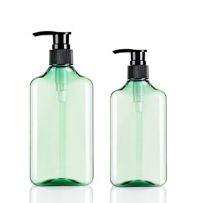 PET 10%-100% PCR Empty Shampoo Pump Bottles 300ML 460ML Recyclable Material