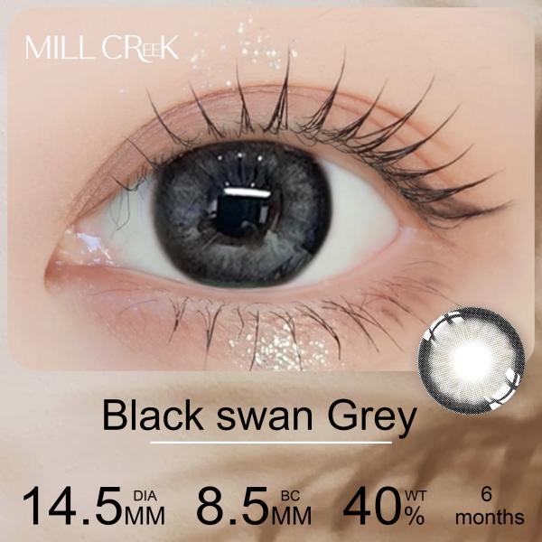 Natural Cosmetic Contact Lenses Millcreek Lenses 14.5mm Diameter In Brown Grey Color