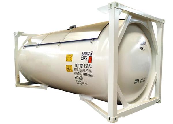 recipiente do tanque do ISO de 24.5m3 LPG 20 pés de recipientes de ISO criogênicos