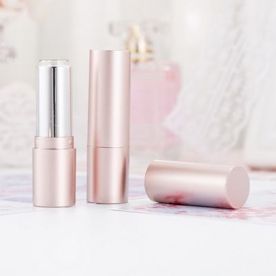 Cosmetic Matte Rose Gold DIY Lipstick Tube Silk Screen Printing
