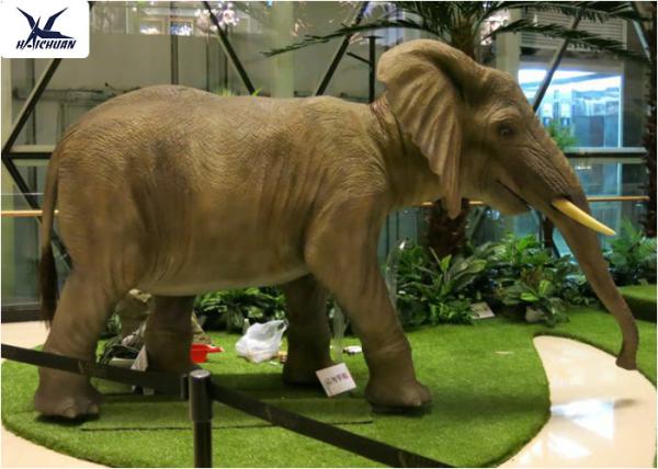 Large Elephant Statue ,  Animatronic Robotic Life Size Elephant Figurines 