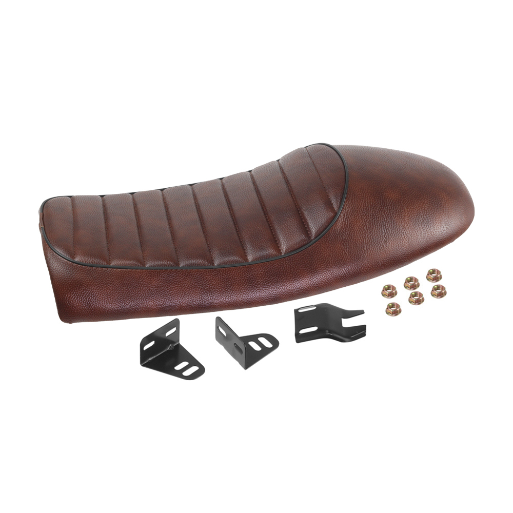 Motorcycle seat, custom retro hump seat, suitable for Yamaha SR400/500 XJ XS KZ, Honda CB200/350/500/750 and Suzuki GN.
