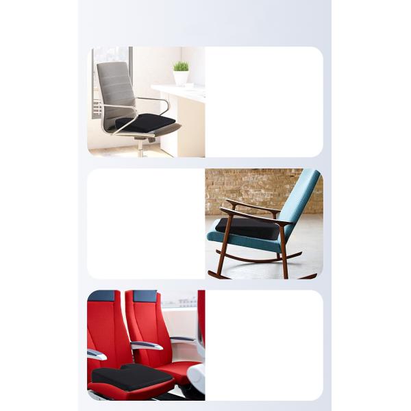 Customized Memory Foam Chair Cushion Triangle Foam Wedge Cushion with Mesh Seat Cover