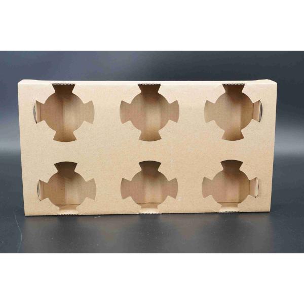 Customize Coffee Corrugated Take Away Paper Cup Holder Wholesale Cardboard Coffee Carrier 2/4/6