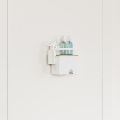 Carbon Steel Household Lotion Bottle Organizer Wall Mounted Magnetic Mask Rack