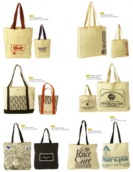Ladies canvas tote bag