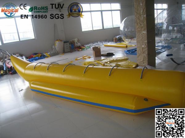 Fire resistance  Yellow Banana Fishing Boats For Commercial Rental