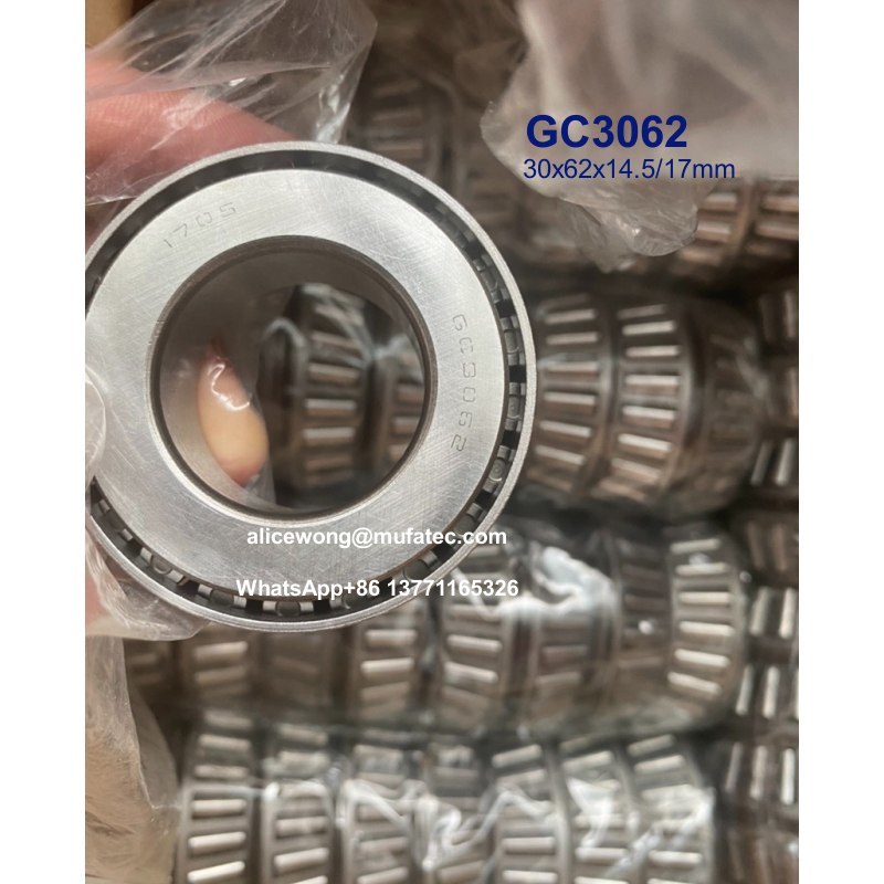 GC3062 30x62x14.5/17mm transmission bearings single row taper roller bearings