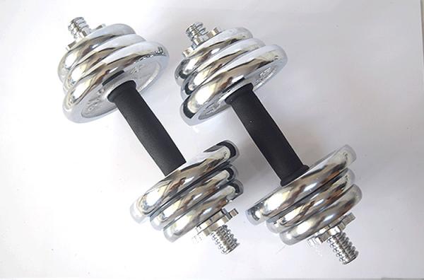 10kg 15kg 20kg 30kg 40kg 50kg   cast iron adjustable electroplated dumbbell for sales