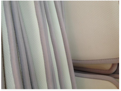 Laminated SBR Rubber Sheet Waterproof For Flooring Mesh skin surface