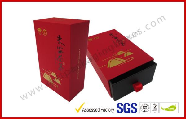 Luxury printing checked Paper board Gift Boxes , Factory price Drawer shape Tie Gift Packaging Box For Promotion