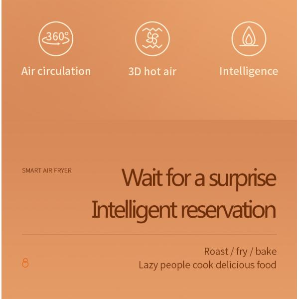 Kitchen Electric Deep Fryer 12L 15L Air Fryer Oven with Digital Control Thermostat