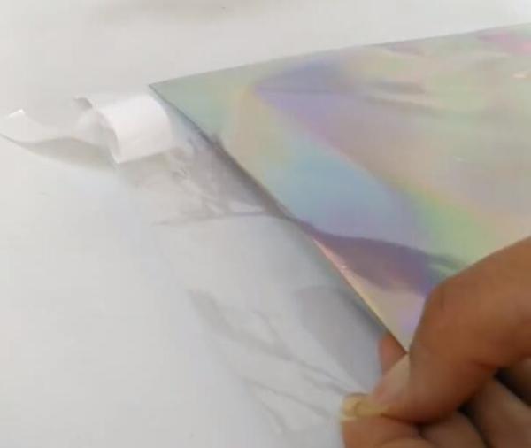 Bagease Holographic Shinny Mylar bags Eyelash Kit Cosmetic Packaging Bag self-adhesive bag laser hologram neon bags
