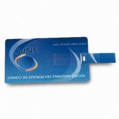 Memoria USB retractable AT-045C de la tarjeta de crédito