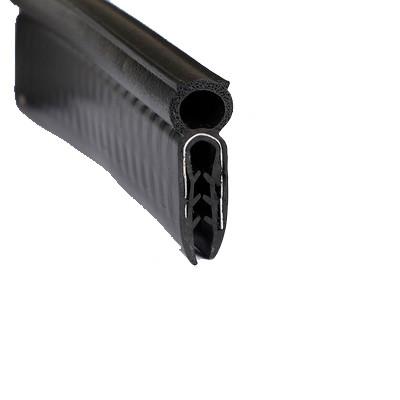 Black EPDM Rubber Draught Seal Weather Strip For Shower Door Design