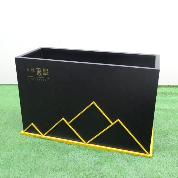 L1200xW500xH750mm Galvanized Metal Flower Pots