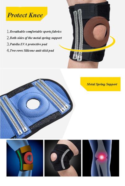 Flexible adjustable waterproof knee support for sports