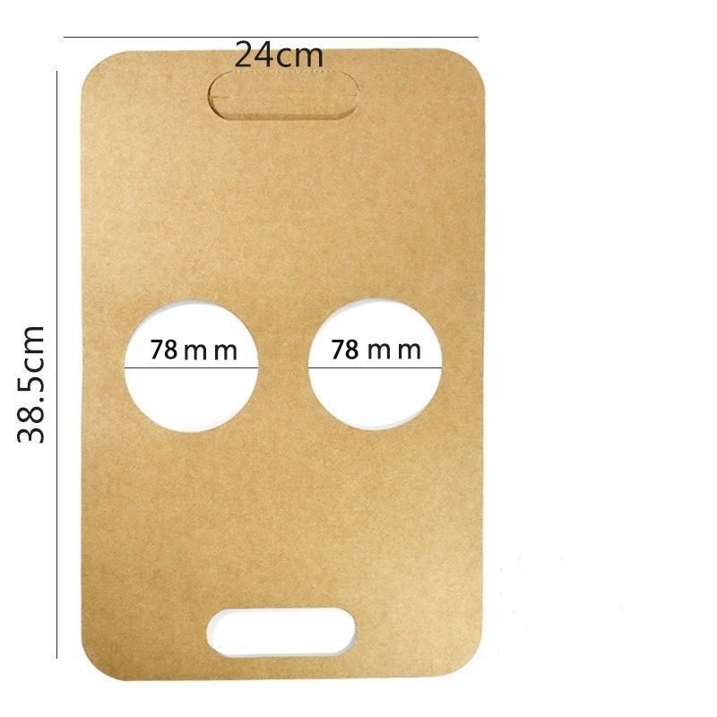 Customizable Kraft Paper Take Away Tea Coffee Cup Holders for Your Business Needs